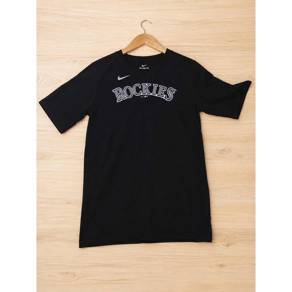 Nike Colorado Rockies Ryan McMahon 24 Women's XL T-Shirt Black NWT MLB
